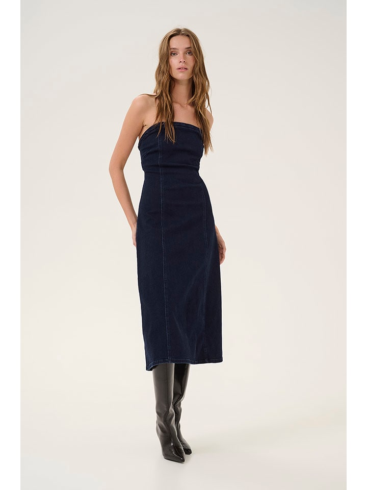 My Essential Wardrobe Sukienka dżinsowa w kolorze granatowym rozmiar: 46