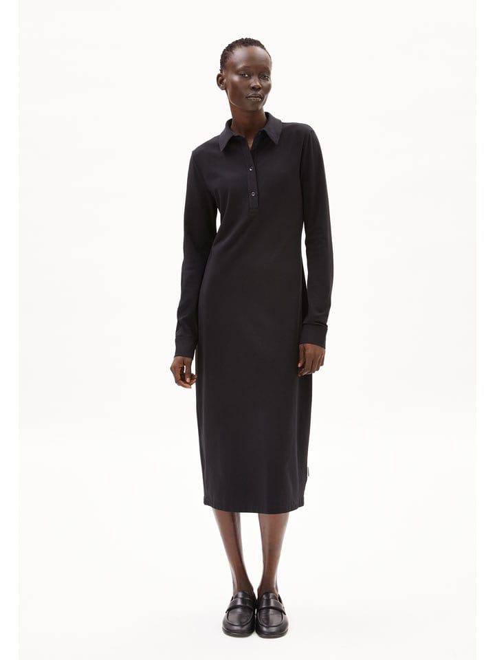 armedangels Sukienka "Aniniaa" w kolorze czarnym rozmiar: XXL