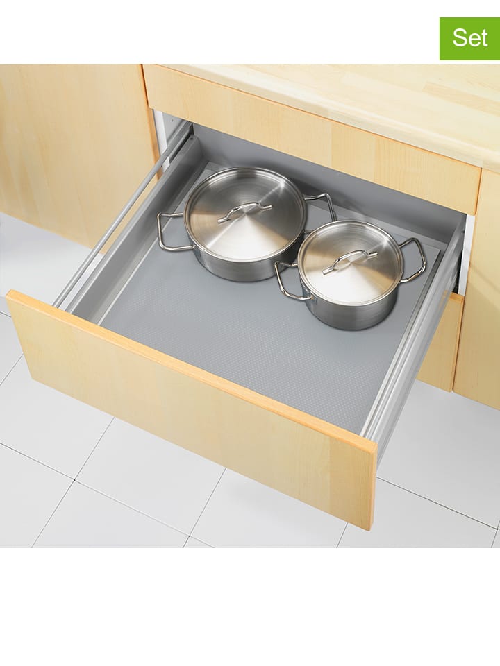 Wenko Maty antypoślizgowe (2 szt.) w kolorze szarym - 150 x 50 cm rozmiar: onesize