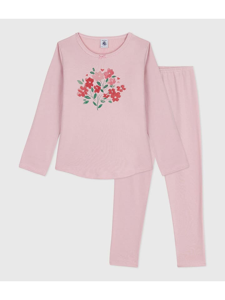 PETIT BATEAU Piżama w kolorze jasnoróżowym rozmiar: 140
