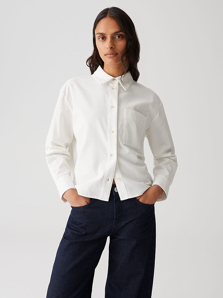 OPUS Koszula "Frone" w kolorze białym rozmiar: 40