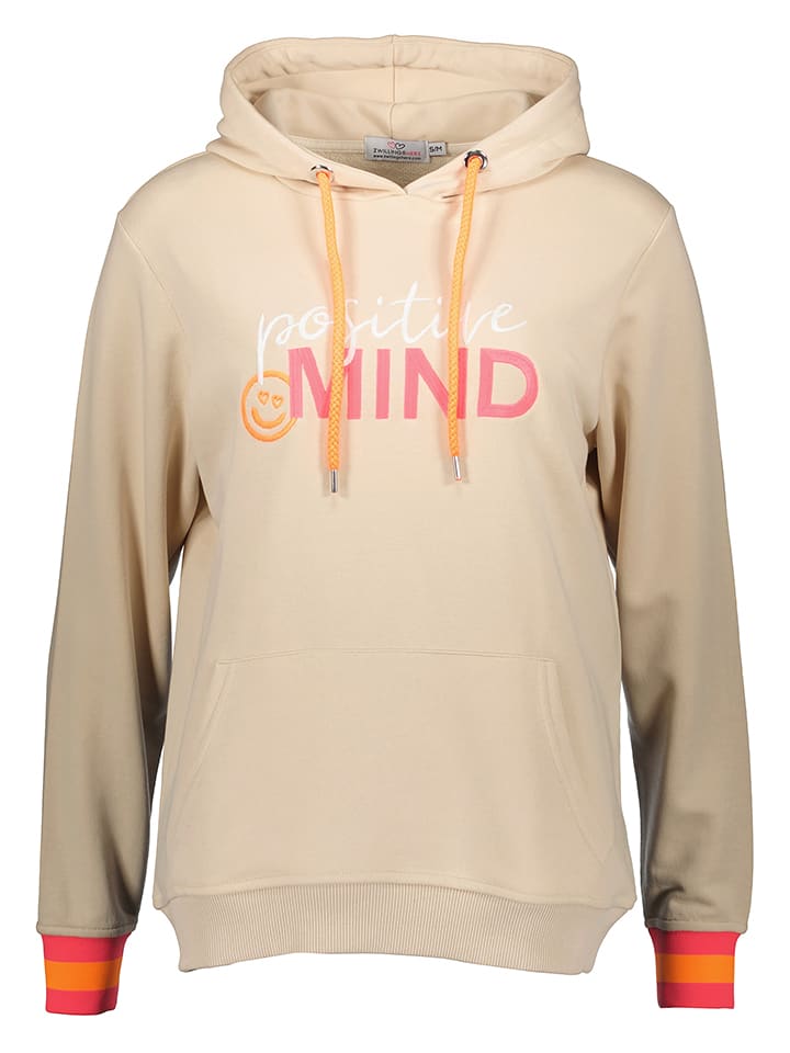Zwillingsherz Bluza "Mascha" w kolorze beżowym rozmiar: L/XL