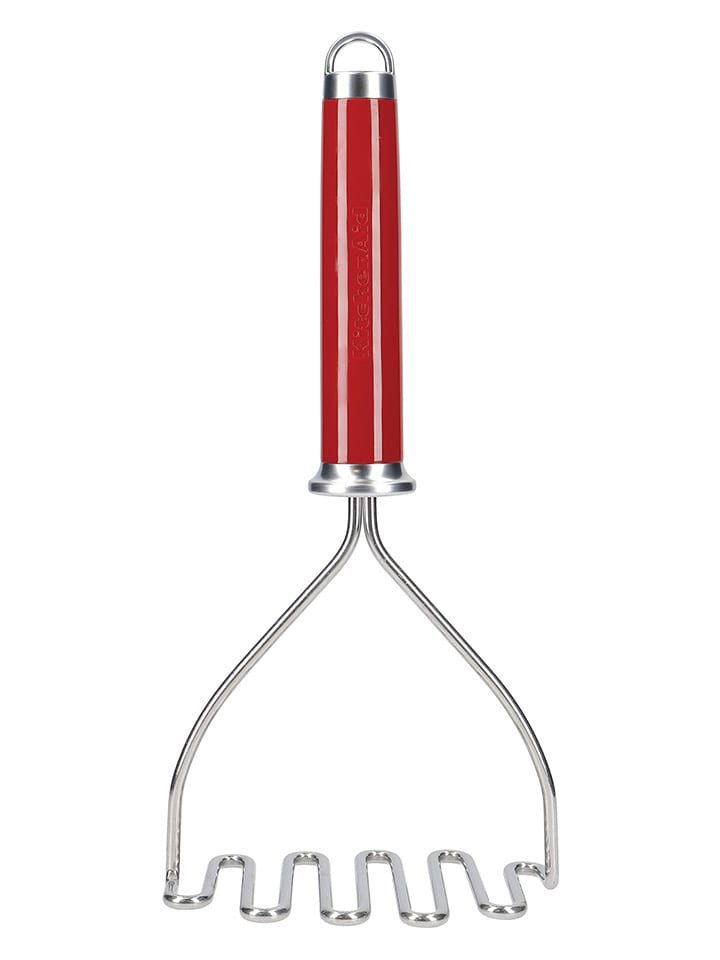 KitchenAid Praska w kolorze srebrno-czerwonym do ziemniaków - dł. 27 cm rozmiar: onesize