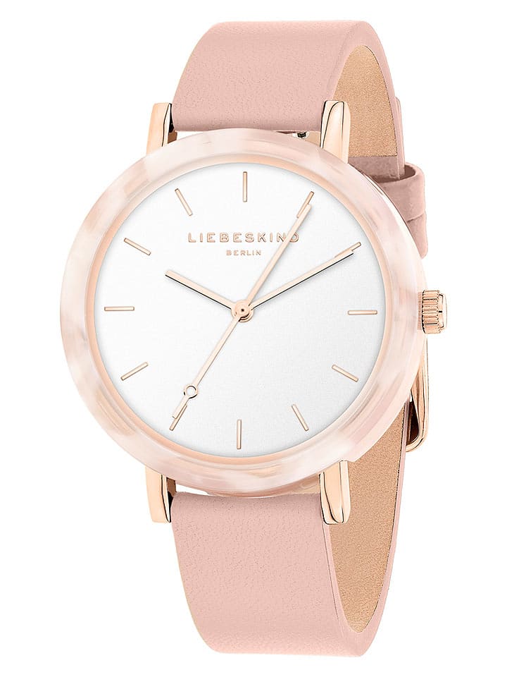 Liebeskind Zegarek kwarcowy w kolorze różowozłoto-jasnoróżowo-białym rozmiar: onesize
