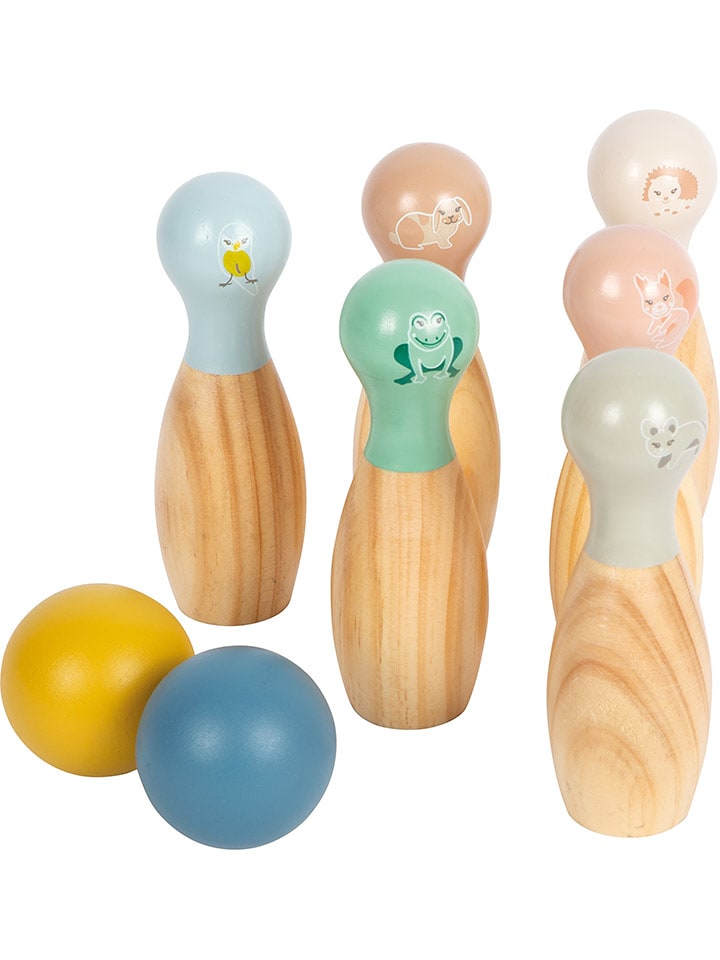 small foot Kręgle w kolorze beżowym ze wzorem - 3+ rozmiar: onesize