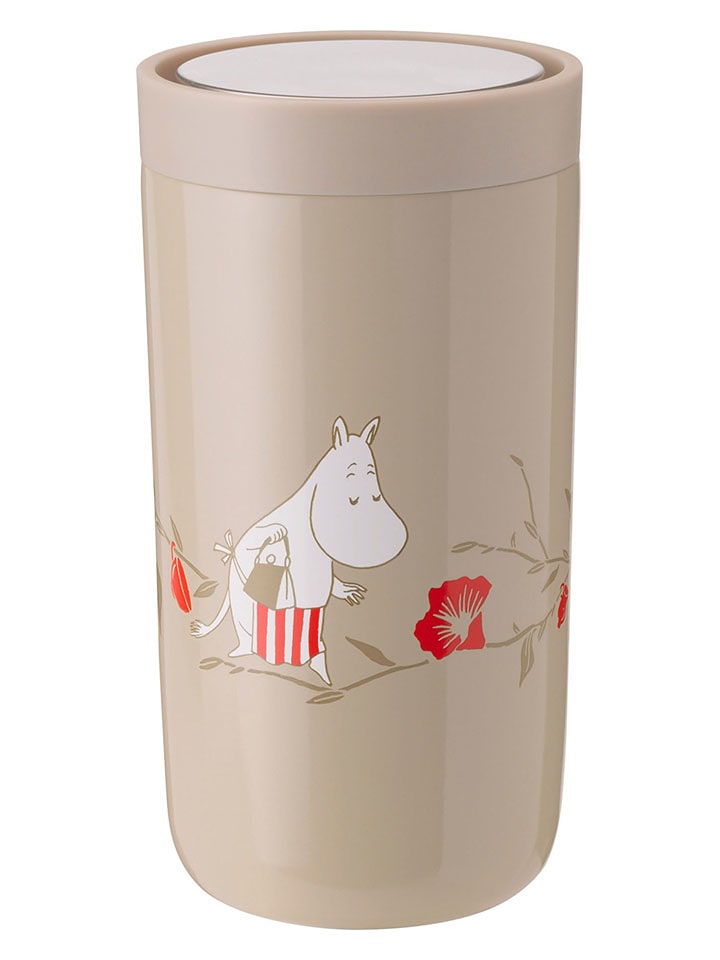 Stelton Kubek termiczny "To Go Click - Moomin" w kolorze beżowym - 200 ml rozmiar: onesize