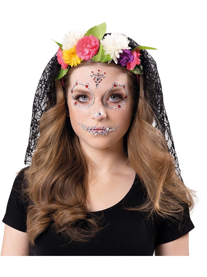Party x People Opaska "Day of the dead" ze wzorem rozmiar: onesize
