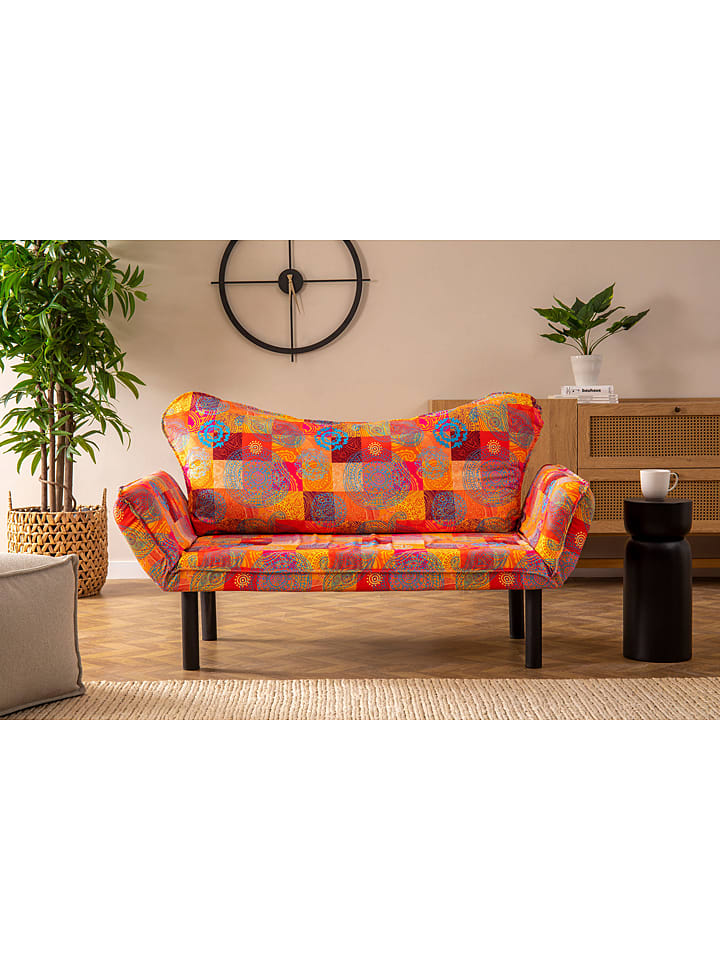 Evila Sofa ze wzorem z funkcją leżanki - 150 x 65 cm rozmiar: onesize