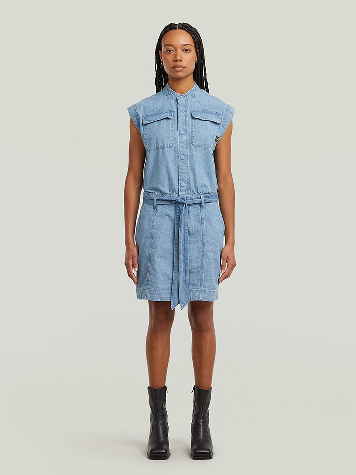 G-Star Sukienka dżinsowa w kolorze błękitnym rozmiar: M