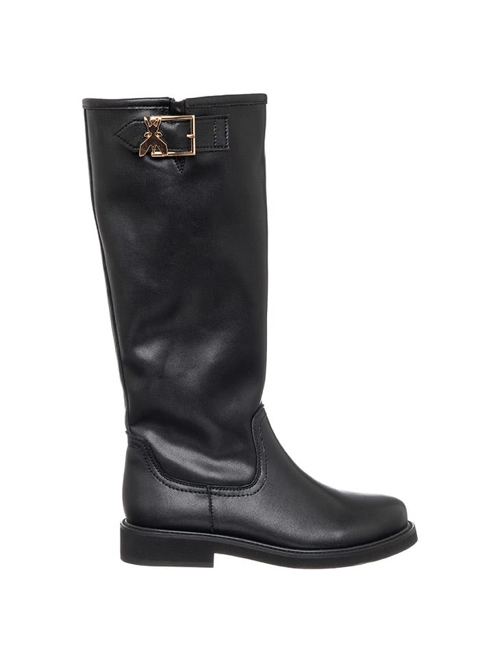 Patrizia Pepe Skórzane kozaki w kolorze czarnym rozmiar: 38