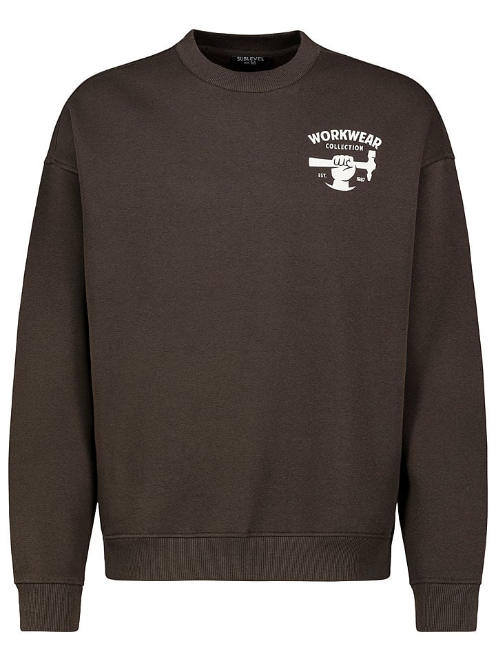 Sublevel Bluza w kolorze ciemnobrązowym rozmiar: XL