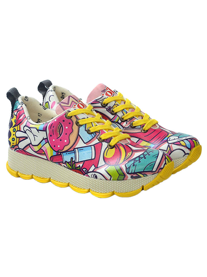 Goby Skórzane sneakersy ze wzorem rozmiar: 39