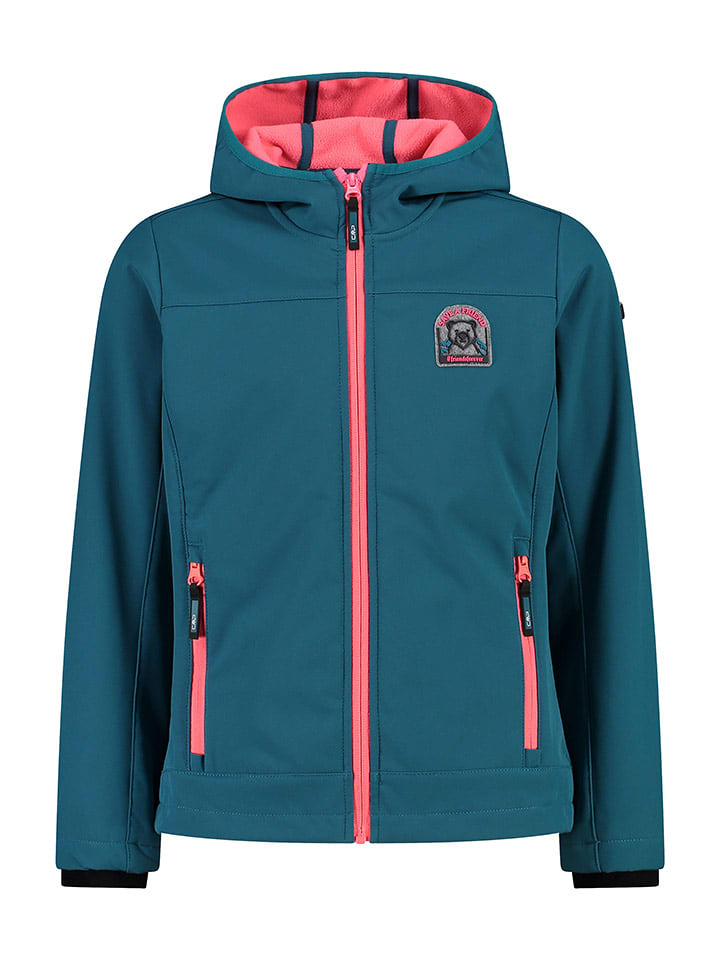 CMP Kurtka softshellowa w kolorze morsko-jasnoróżowym rozmiar: 104