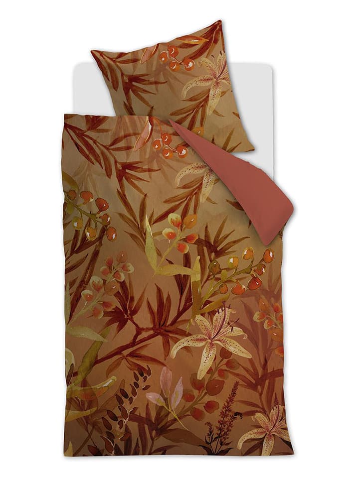 Beddinghouse Komplet pościeli renforcé "Golden Hour" w kolorze pomarańczowym rozmiar: 135x200 cm