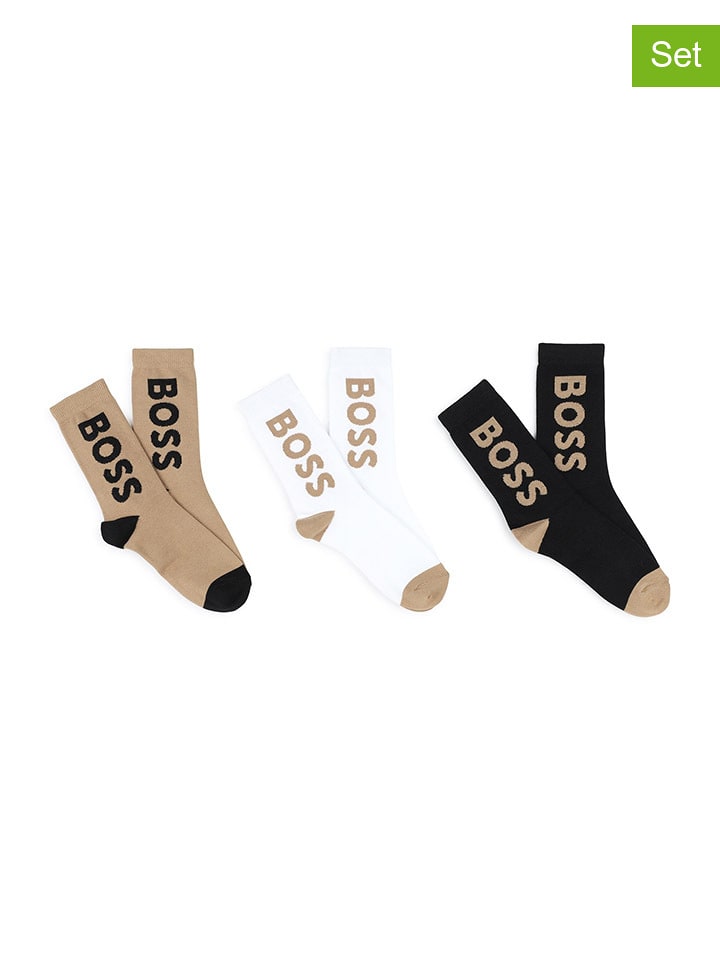 Hugo Boss Kids Skarpety (3 pary) ze wzorem rozmiar: 27
