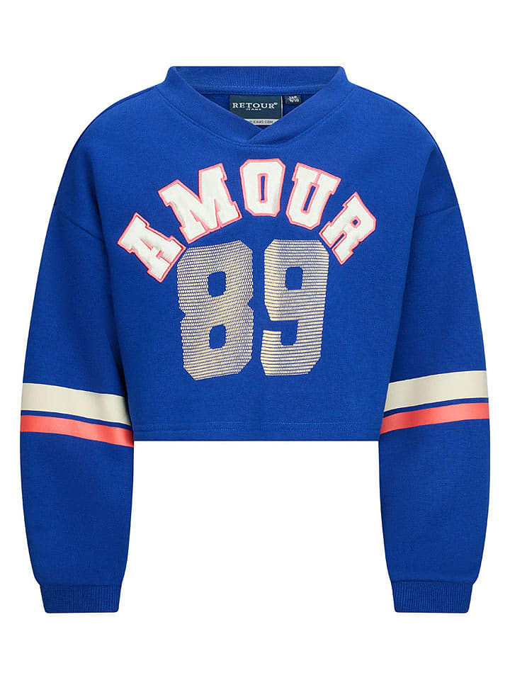 Retour Bluza "Crista" w kolorze niebieskim rozmiar: 170/176