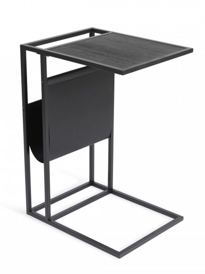 Lifa Living Stolik "Manhattan" w kolorze czarnym - 45 x 63 x 35 cm rozmiar: onesize