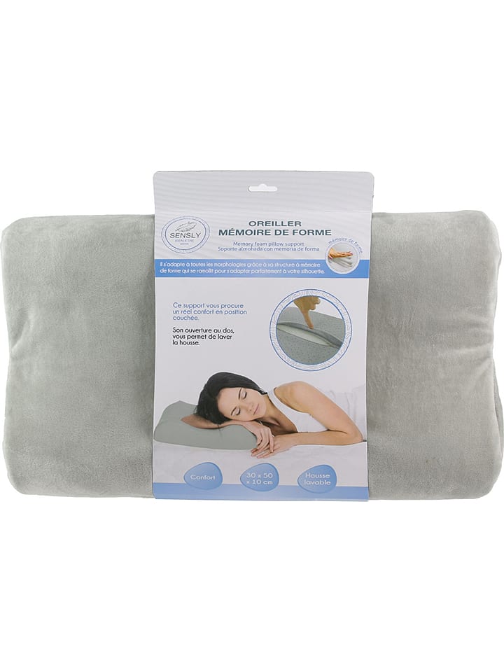 The Concept Factory Poduszka piankowa w kolorze szarym - 50 x 30 cm rozmiar: onesize