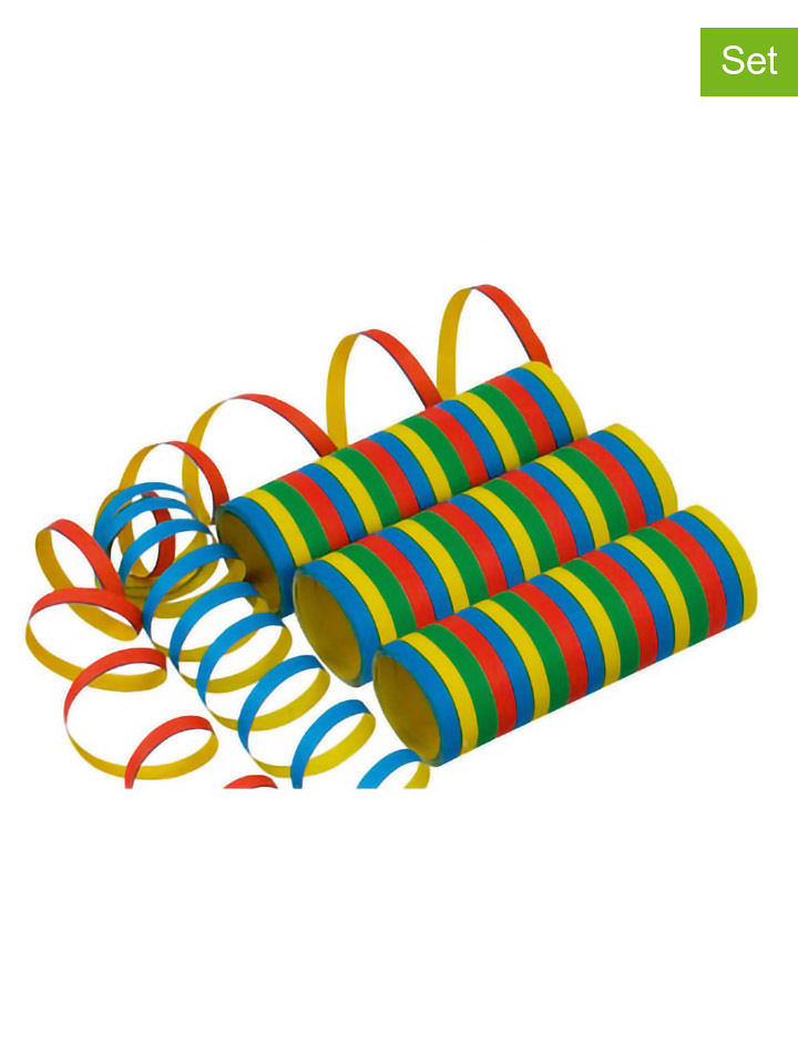 amscan Serpentyny (10 szt.) "Stripes" w różnych kolorach rozmiar: onesize