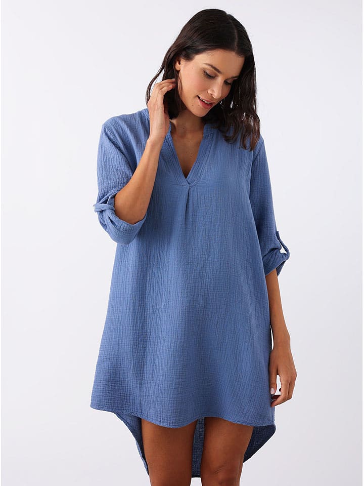 Zwillingsherz Tunika "Rom" w kolorze niebieskim rozmiar: onesize