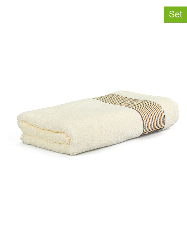 Möve for Frottana Ręczniki (3 szt.) w kolorze kremowym do rąk rozmiar: 50x100 cm