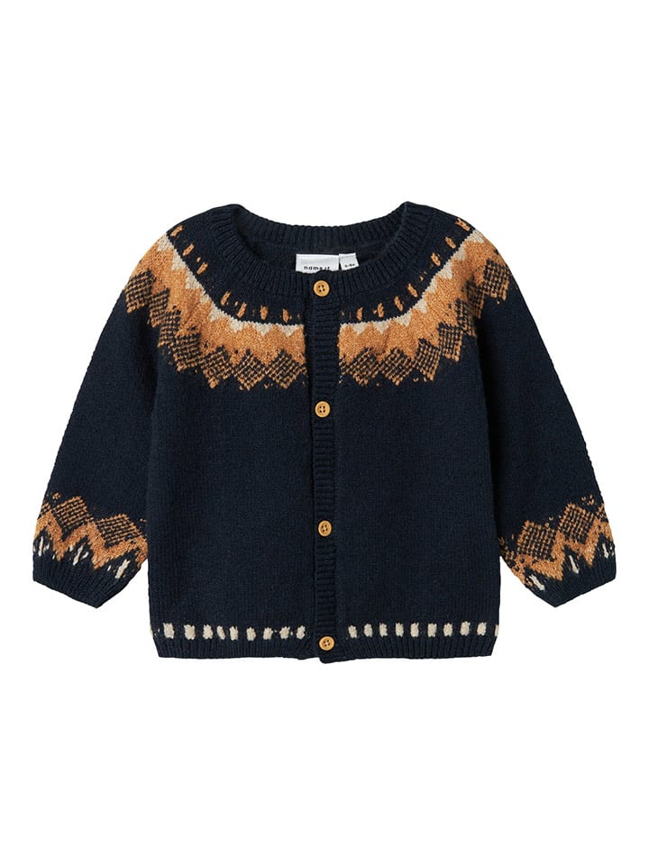 name it Kardigan "Monor" w kolorze jasnobrązowo-czarnym rozmiar: 68