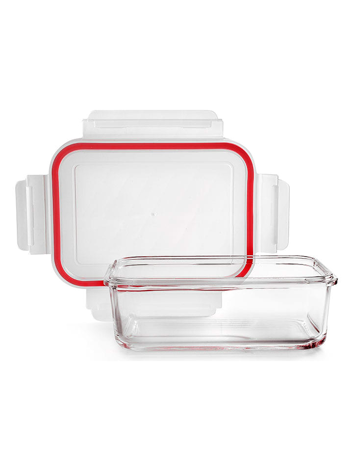 Ibili Pojemnik w kolorze czerwonym - 1 l rozmiar: onesize