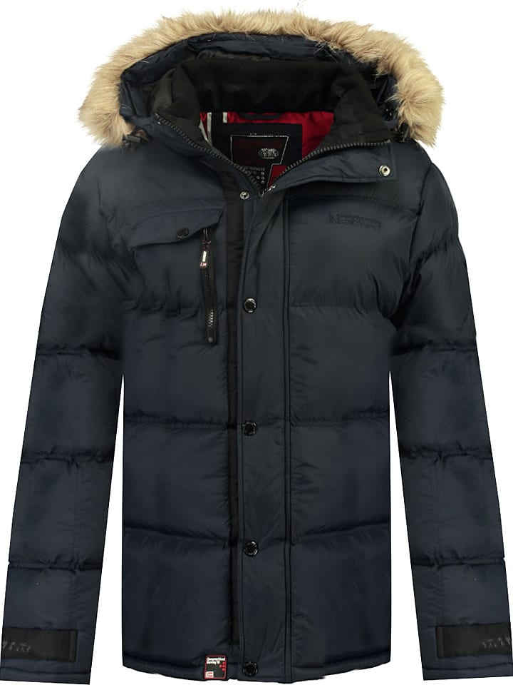 Geographical Norway Kurtka zimowa "Bonapart" w kolorze granatowym rozmiar: M
