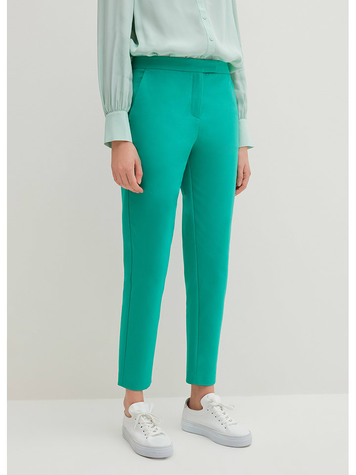 STEFANEL Spodnie chino w kolorze turkusowym rozmiar: 46