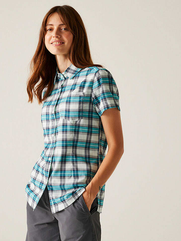 Regatta Koszula funkcyjna "Begarno" w kolorze turkusowym rozmiar: 38