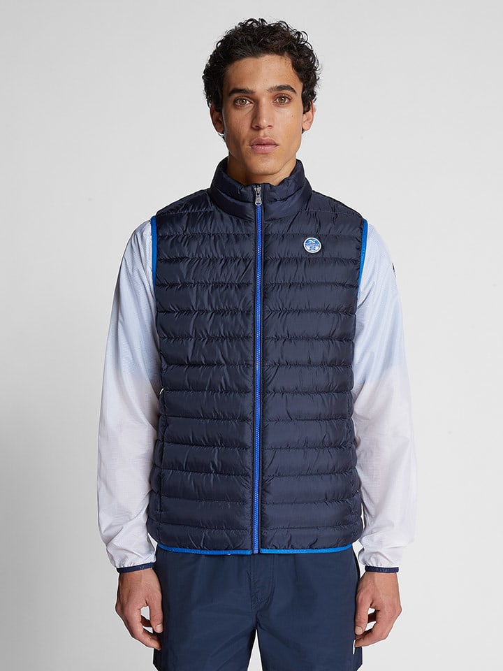 North Sails Kamizelka pikowana w kolorze granatowym rozmiar: M