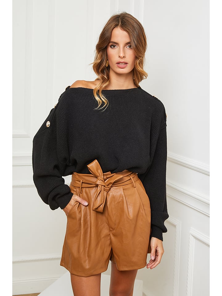 So Cachemire Sweter "Cornella" w kolorze czarnym rozmiar: XL