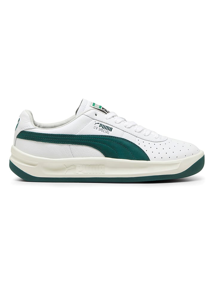 Puma Skórzane sneakersy "Special Base" w kolorze zielono-białym rozmiar: 44