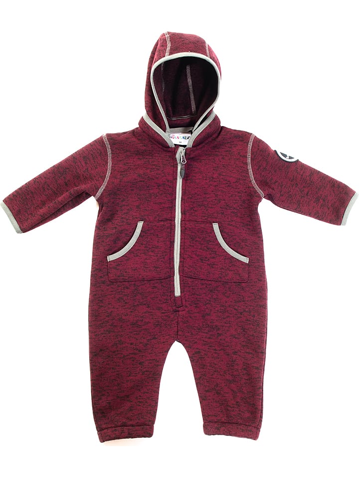 HULABALU Kombinezon polarowy "Hafjell" w kolorze bordowym rozmiar: 122