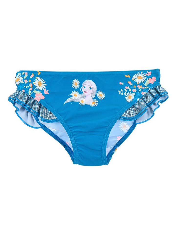 Disney Frozen Figi bikini "Kraina Lodu" w kolorze niebieskim rozmiar: 128