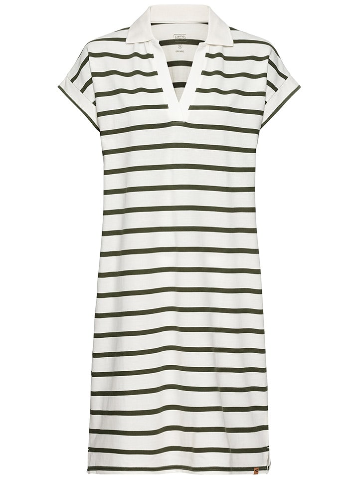 Camel Active Sukienka w kolorze biało-oliwkowym rozmiar: S