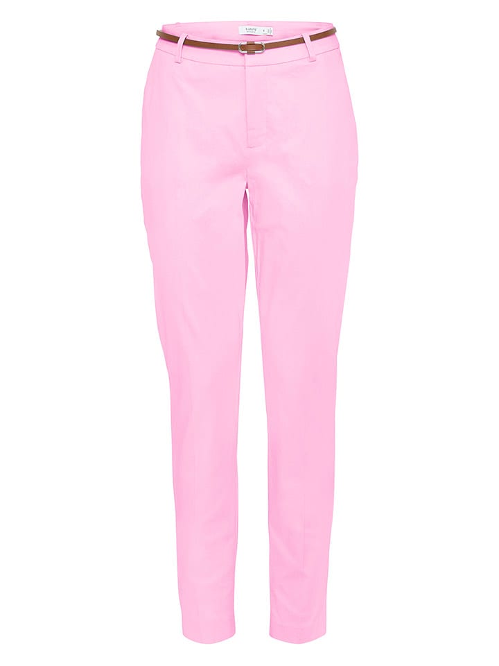 b.young Spodnie chino w kolorze jasnoróżowym rozmiar: 36