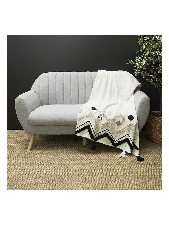 Ethnical Life Narzuta w kolorze białym - 150 x 130 cm rozmiar: onesize