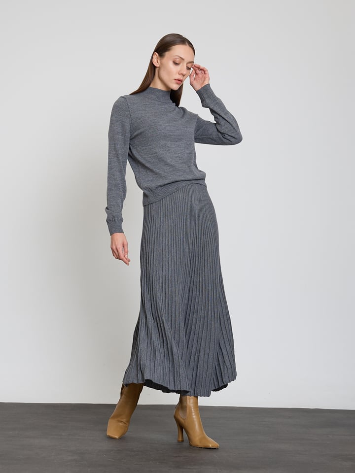 BGN Spódnica w kolorze szarym rozmiar: 40