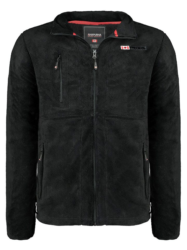 ANAPURNA Kurtka polarowa "Utah" w kolorze czarnym rozmiar: M