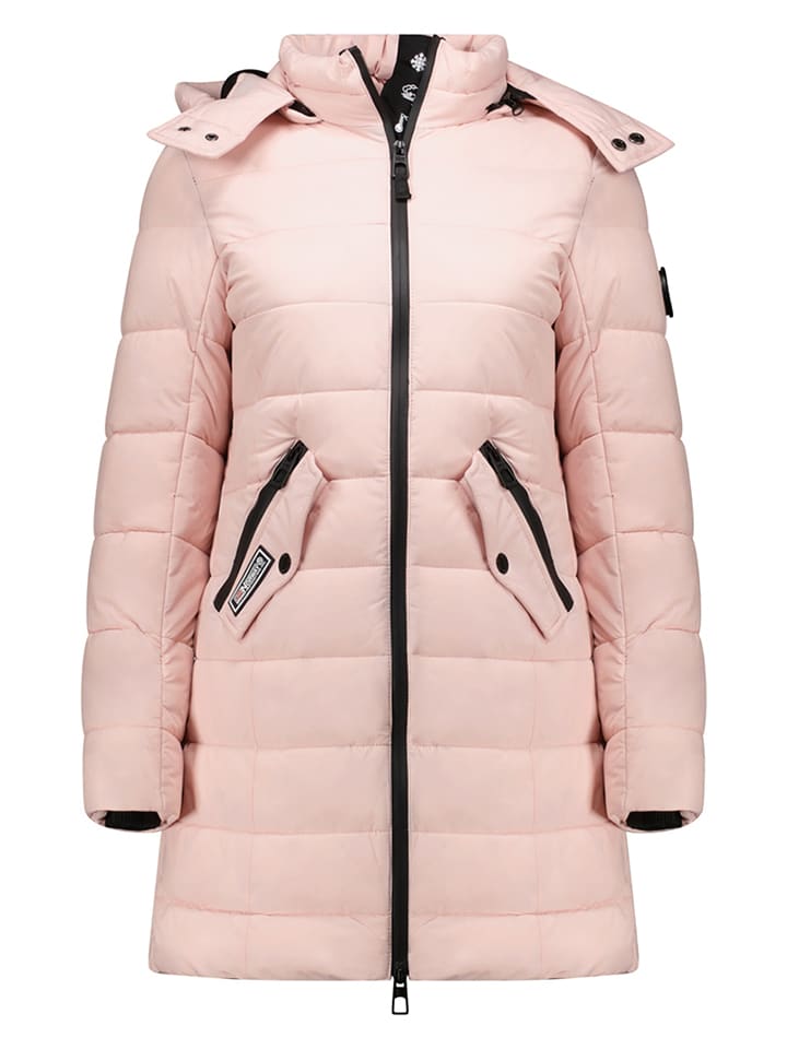Geographical Norway Płaszcz zimowy "Cabima" w kolorze jasnoróżowym rozmiar: XL