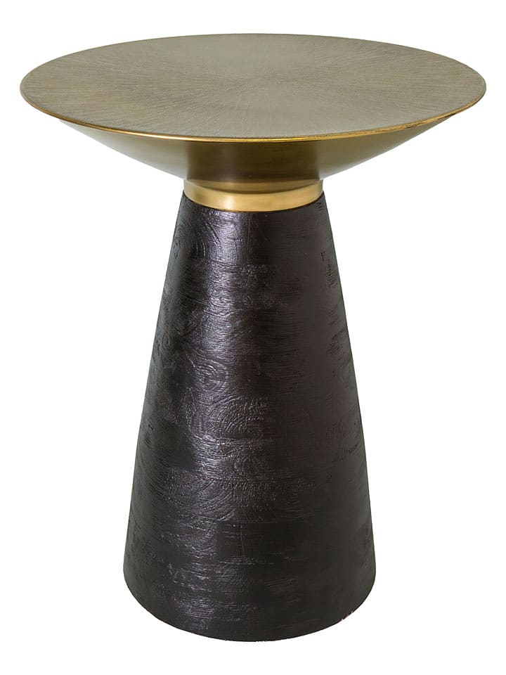 Anticline Stolik w kolorze złoto-czarnym - wys. 51 x Ø 41,5 cm rozmiar: onesize