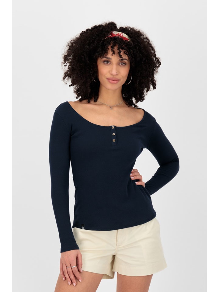 alife and kickin Koszulka "Marti" w kolorze granatowym rozmiar: L