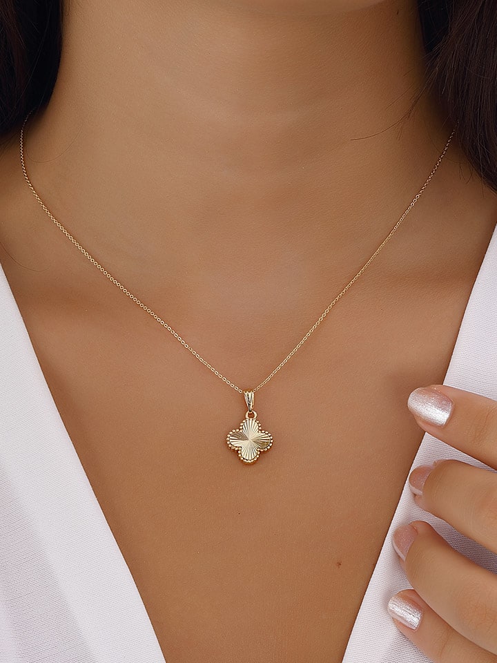 Nakkash Pozłacany naszyjnik z elementem ozdobnym rozmiar: onesize