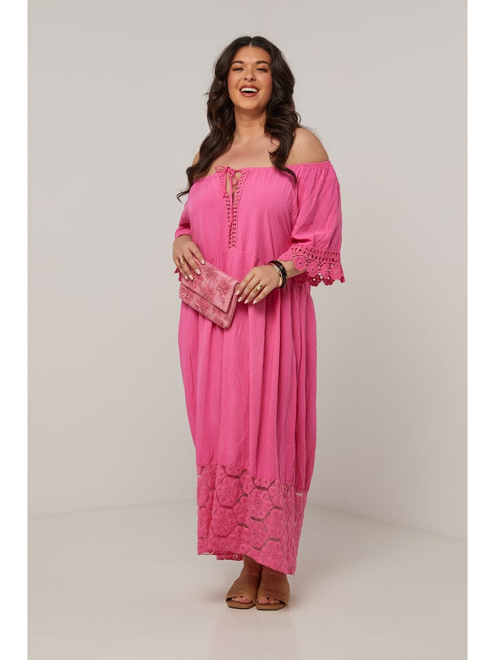 Curvy Lady Sukienka w kolorze różowym rozmiar: 44/46