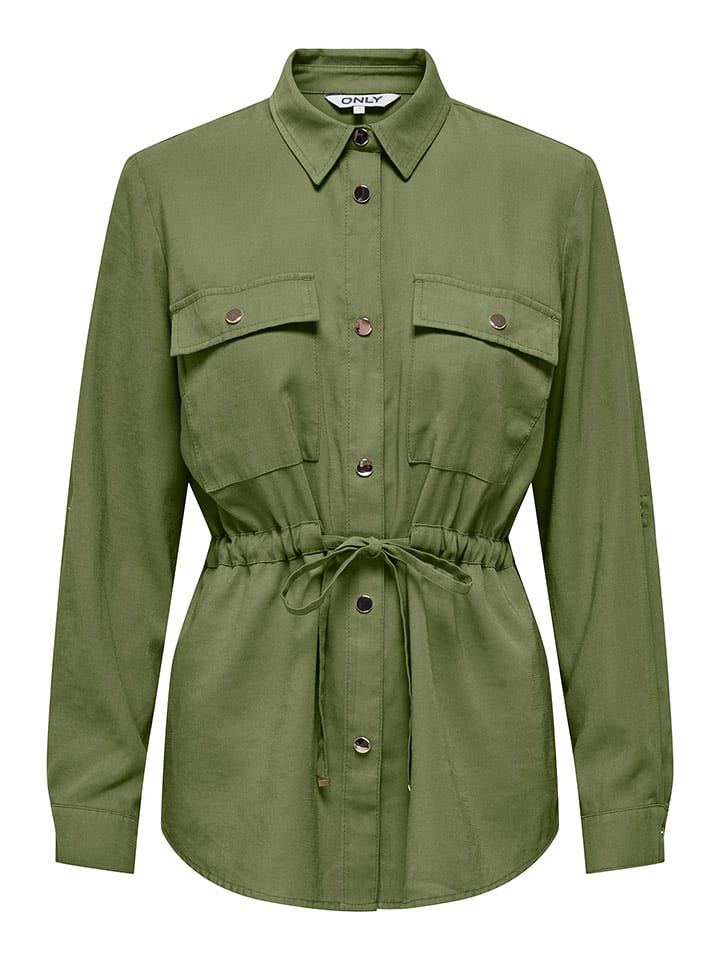 ONLY Kurtka koszulowa w kolorze khaki rozmiar: M
