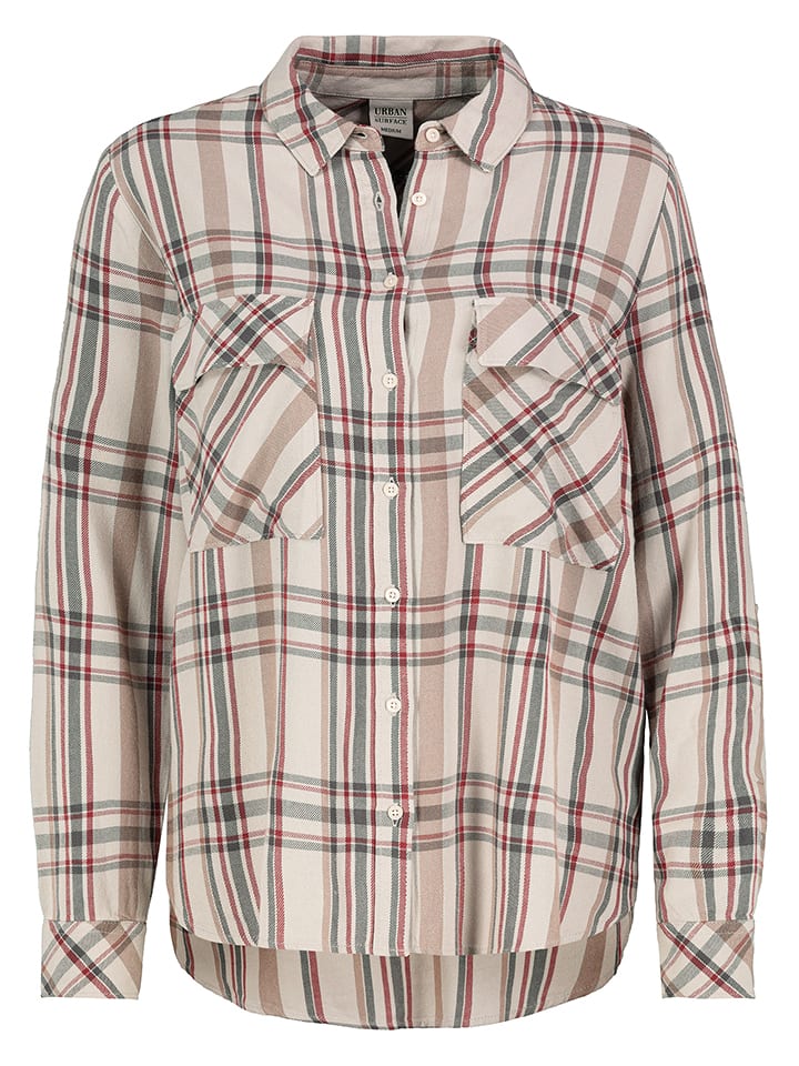 Urban Surface Bluzka w kolorze beżowo-szarym rozmiar: XL