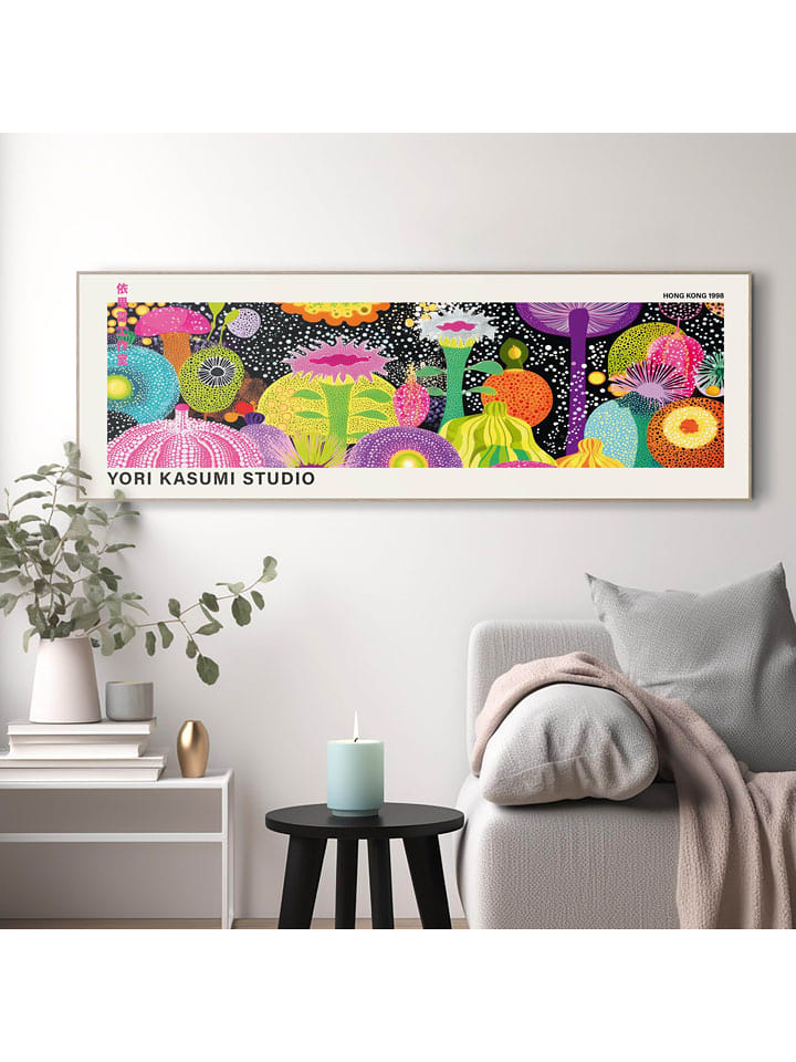 Orangewallz Druk artystyczny "Kasumi Studio - Night Life" w ramce rozmiar: 40x120 cm