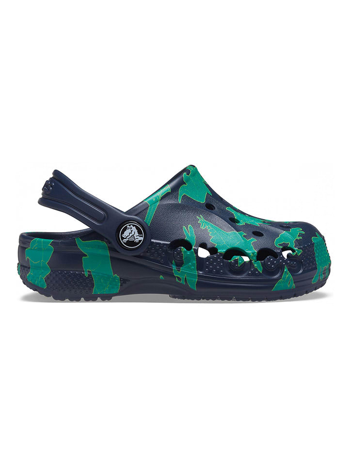Crocs Chodaki "Baya Graphic" w kolorze granatowo-zielonym rozmiar: 19/20