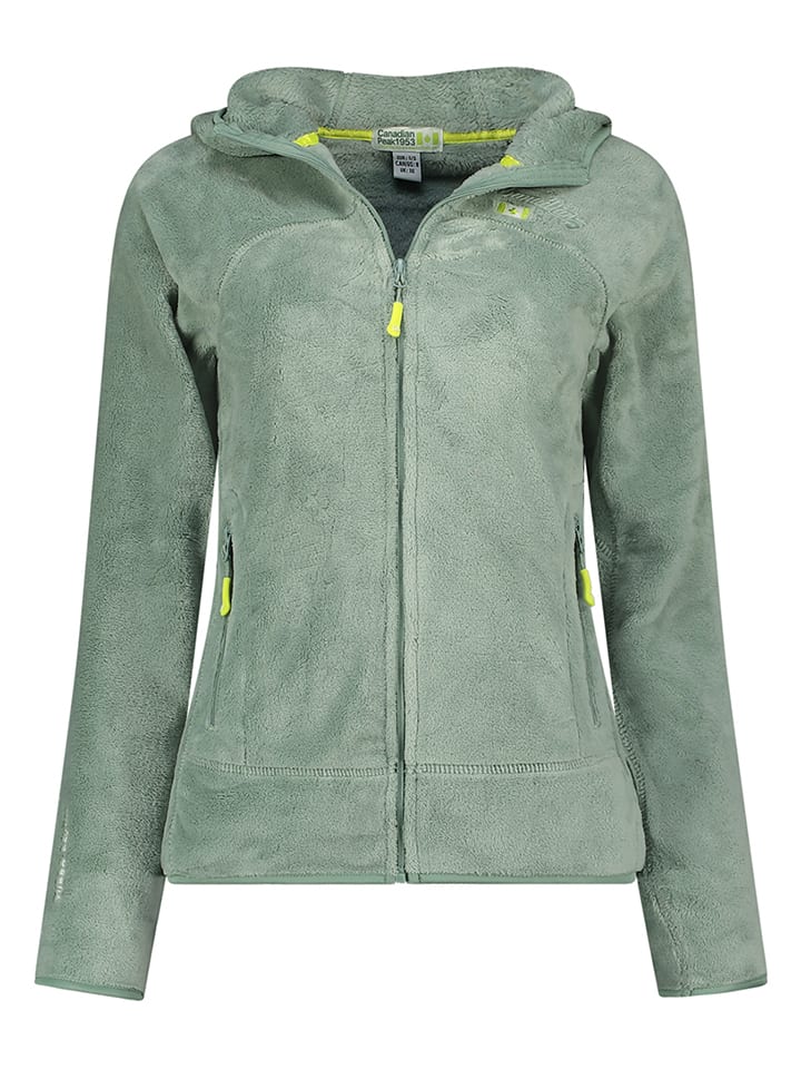 Canadian Peak Kurtka polarowa "Upaloodeak" w kolorze zielonym rozmiar: XL